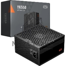 Блок питания PCCooler YK550, 550Вт, 80+ Bronze, 135мм, немодульный, черный
