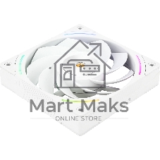 Кулер для корпуса Thermalright TL-K12RW Reverse (120x120x25mm, 4-pin PWM, ARGB, 69CFM, 27dBA, 2150RPM, White)