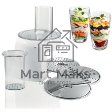 Кухонный комбайн Bosch MUM58720 1000Вт красный/серебристый