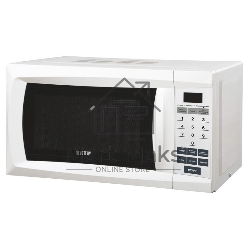 Микроволновая печь Mystery MMW-2006 белый, 20 л, 800 Вт, переключатели - сенсор