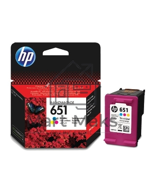 Картридж струйный HP 651 C2P11AE трехцветный для HP DJ IA5575e (300стр.)