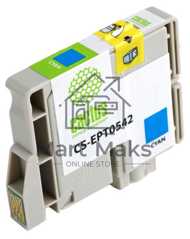 Картридж струйный Cactus CS-EPT0542 голубой (16,2 мл) для Epson Stylus Photo R800/ R1800