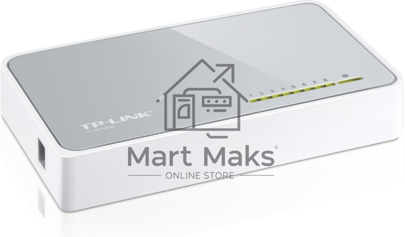 Коммутатор TP-Link SOHO TL-SF1008D Коммутатор 8-port 10/100M mini Desktop Switch, 8 10/100M RJ45 ports, Plastic case