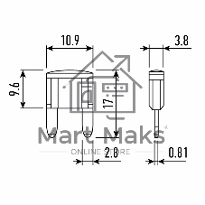 Предохранитель автомобильный Rexant 