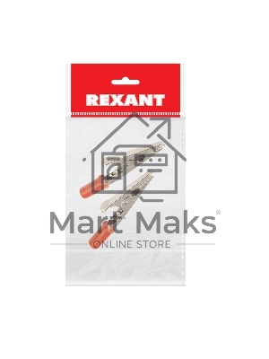 Зажим крокодил Rexant, длина 53 мм, ток 15A, 2 шт., пакет БОПП