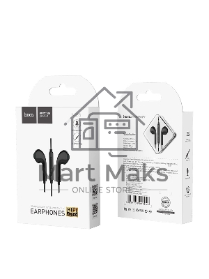 Наушники проводные вставки с микрофоном Hoco M55 черный