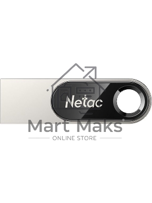 Флешка USB Netac U278 (NT03U278N-032G-20PN), 32Gb, USB 2.0, R/W 50/10, серебристый/черный