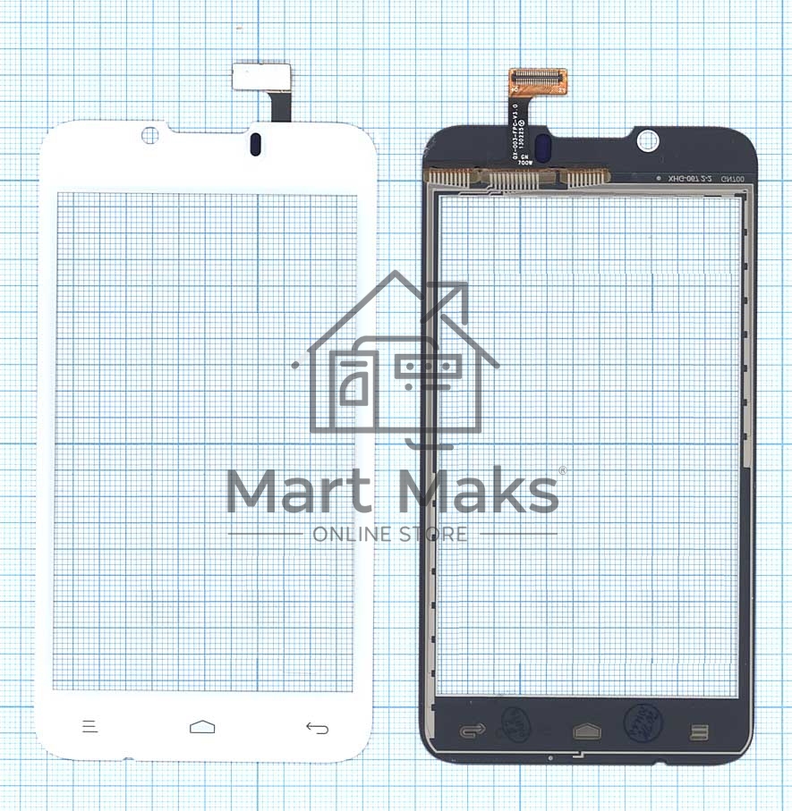 Сенсорное стекло (тачскрин) для Fly IQ441 Radiance, белое