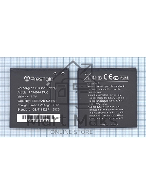 Аккумуляторная батарея PAP4044 DUO для Prestigio 4044 Multiphone