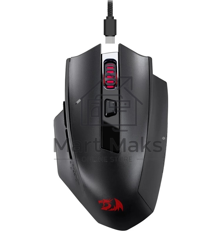 Мышь беспроводная REDRAGON Woki черный, 26000 dpi, радиоканал, Bluetooth, USB, кнопки - 6
