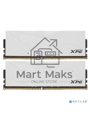 Оперативная память XPG Spectrix D50 RGb, DDR4, 32Gb (2x16Gb), 3200MHz, CL16, UDIMM, с радиатором, RGb, белый