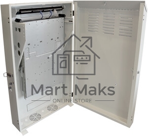Шкаф коммутационный Lanmaster (TWT-CBVRT-5U-6X7-GY) настенный 5U 650x250 мм пер. дв. металл направл. под винты 68 кг серый 741 мм