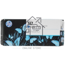 Картридж струйный HP 747 хроматический синий, для HP DesignJet Z9+ 300-ml