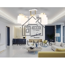 Светильник Ambrella light TR303047/5 WH/GD белый/золото E27/5 max 60W 540*480*270