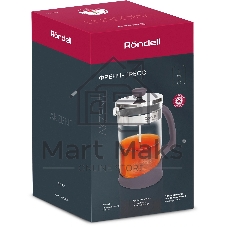 Френч-пресс Rondell Akzent RDS-938, 1 л, стальной