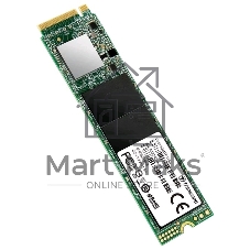 Накопитель SSD Transcend MTE110S, 512GB, M.2 2280, PCIe 3.0 x4, NVMe, R/W 1800/1500