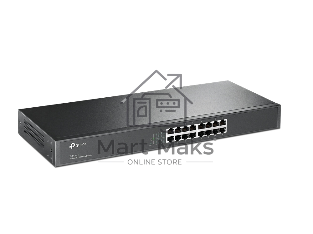 Сетевой коммутатор TP-Link SMB TL-SF1016 Коммутатор 16-port 10/100M Desktop Switch, 16 10/100M RJ45 ports, Plastic case