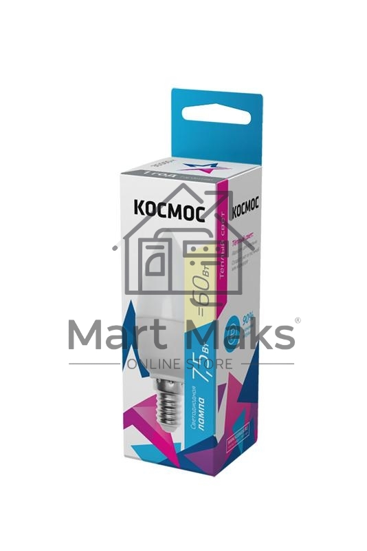 Лампа светодиодная LED BASIC CN 7.5Вт 220В E14 3000К Космос LkecLED7.5wCNE1430