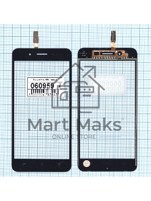 Сенсорное стекло (тачскрин) для Vivo Y55s, черное