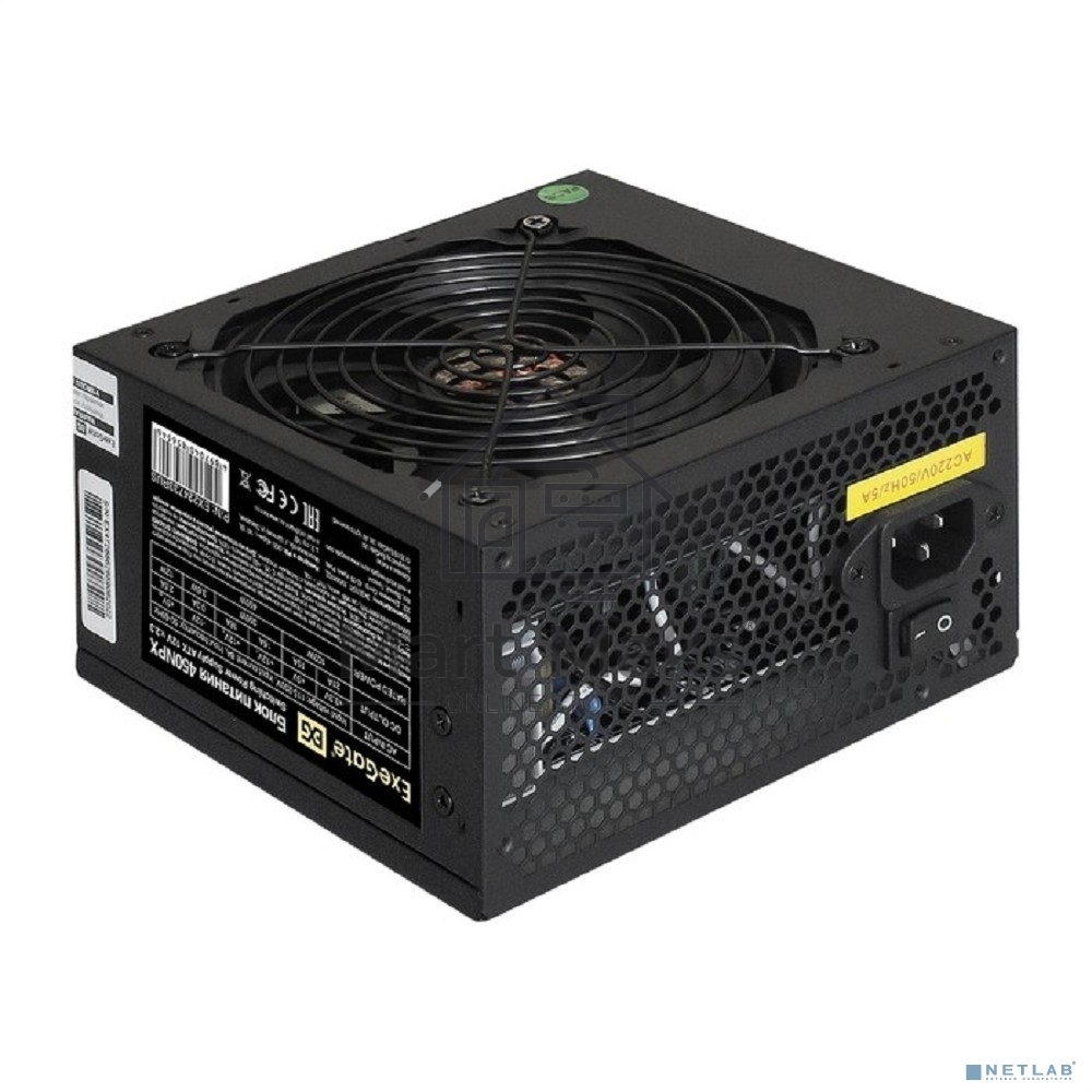 Блок питания Exegate, 450NPX (EX224733RUS), 450Вт, black, 120мм, черный