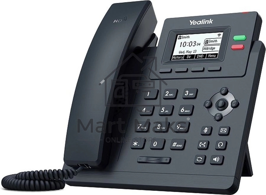 Настольный IP-телефон YEALINK SIP-T31W, 2 аккаунта, дисплей 2.3