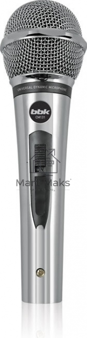 Микрофон проводной BBK CM131 5м серебристый