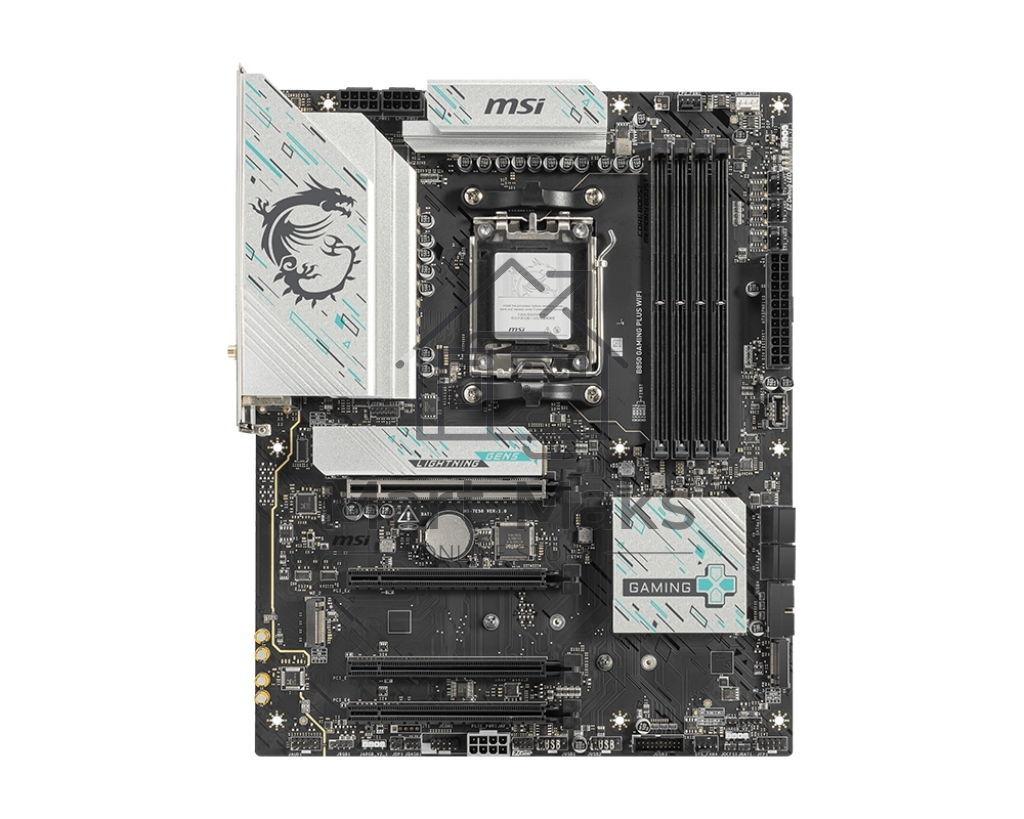 Материнская плата MSI B850 GAMING PLUS WIFI SocketAM5 AMD B850 4xDDR5 ATX AC`97 8ch(7.1) 5Gigabit RAID+DP