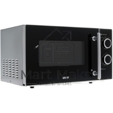 Микроволновая печь Mystery MMW-2032 черный/серебристый, 20 л, 800 Вт, переключатели - поворотный механизм