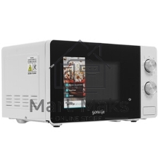 Микроволновая печь Gorenje MO20E2W белый, 20 л, 800 Вт, переключатели - поворотный механизм