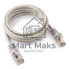 Патч-корд FTP Cablexpert cat.5e, 2м, литой, многожильный серый