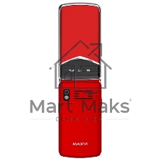 Мобильный телефон Maxvi E11 красный/серебристый