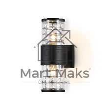 Светильник Ambrella light ST2525/2 BK/CL черный/прозрачный IP54 E27/2 max 40W 305*110*155