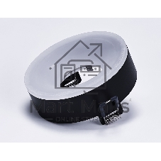 Светильник Ambrella light TN3332 SBK/FR черный песок/белый матовый GU5.3 D96*50