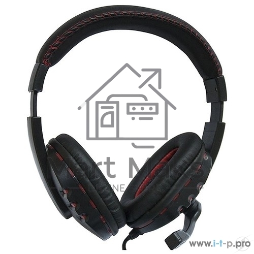 Гарнитура проводная Nakatomi HS-T50MV черный (c рег. громкости)