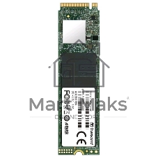 Накопитель SSD Transcend MTE110S, 512GB, M.2 2280, PCIe 3.0 x4, NVMe, R/W 1800/1500