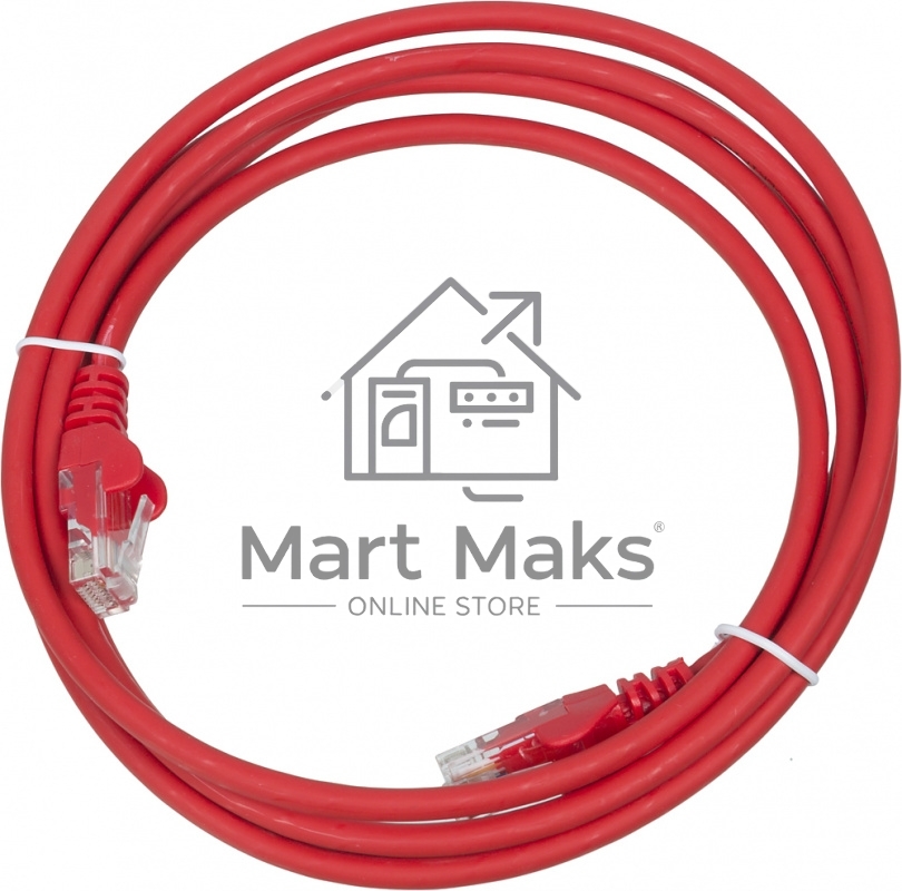 Кабель Патч-корд Lanmaster UTP LAN-PC45/U5E-2.0-RD вилка RJ-45-вилка RJ-45 кат.5е 2м красный LSZH (уп.:1шт)