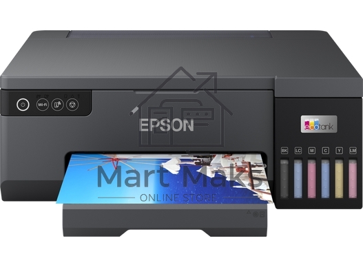 Принтер струйный Epson L8050 (C11CK37405/C11CK37402/C11CK37504/C11CK37507/C11CK37506), A4, цветное, печ. до 8 стр/мин., 1440 x 5760 dpi, USB, Wi-Fi