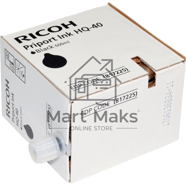 Краска Ricoh Priport JP-4500 HQ40 600 мл., CPI-11 черный (5 картриджей*600 мл)