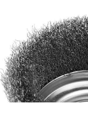 Щетка для УШМ СИБРТЕХ 125 мм М14, чашка, витая проволока 0,3 mm 746067