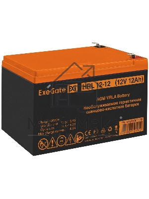 Батарея ExeGate EX285661RUS HRL 12-12 (12V 12Ah 1251W, клеммы F2)