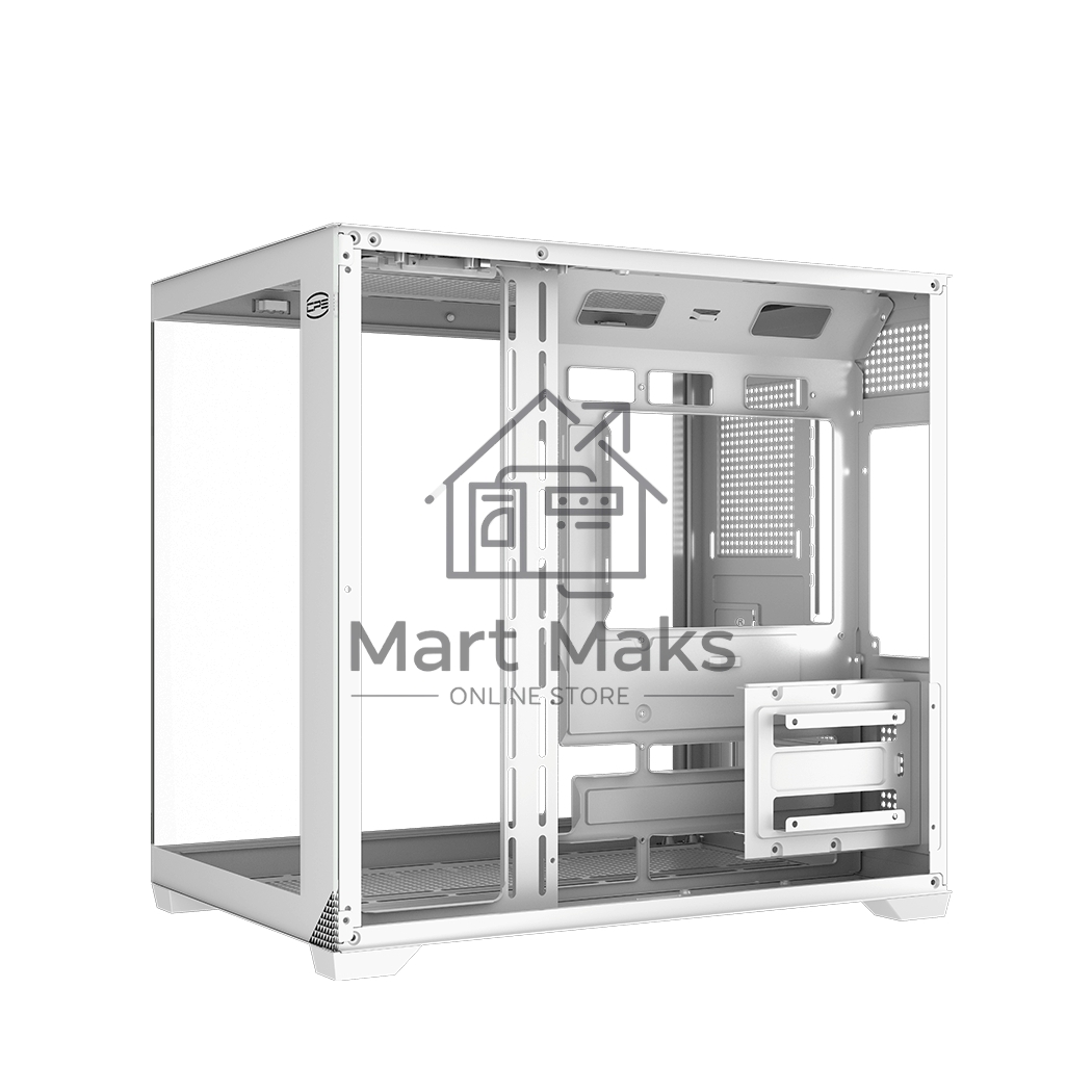 Корпус без блока питания PCCooler C3T700 WH, Midi-Tower, TG, no fans, 1xUSB-A 3.0 + 1xUSB-A 2.0 + 1xUSB-C, ATX, mATX, mITX белый