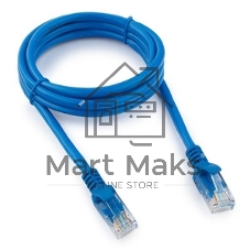 Патч-корд UTP Cablexpert cat.5e, 1.5м, литой, многожильный, синий