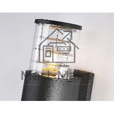 Светильник Ambrella light ST2525/2 BK/CL черный/прозрачный IP54 E27/2 max 40W 305*110*155