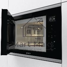 Встраиваемая микроволновая печь Gorenje BMX251SG2BG черный/серебристый, 25 л, 900 Вт, переключатели - сенсор