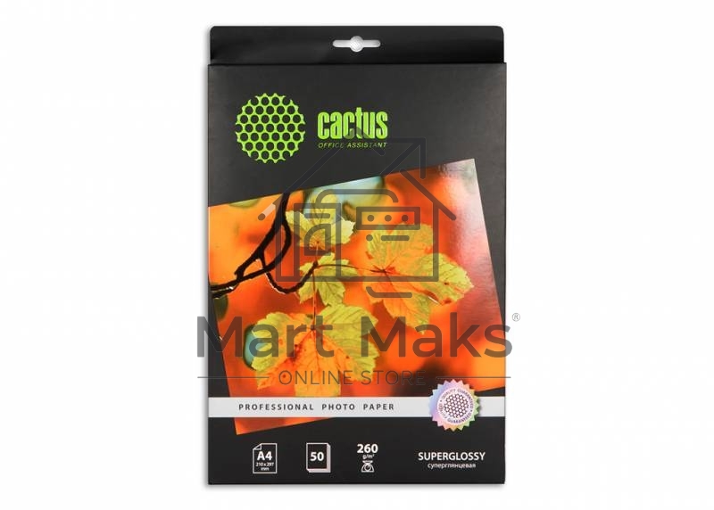 Фотобумага Cactus CS-HGA426050 Professional суперглянцевая А4 260 г/м2 50 листов