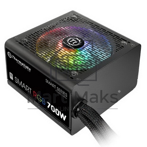 Блок питания Thermaltake Smart RGB (PS-SPR-0700NHSAWE-1), 700Вт, 80 PLUS, 120мм, черный