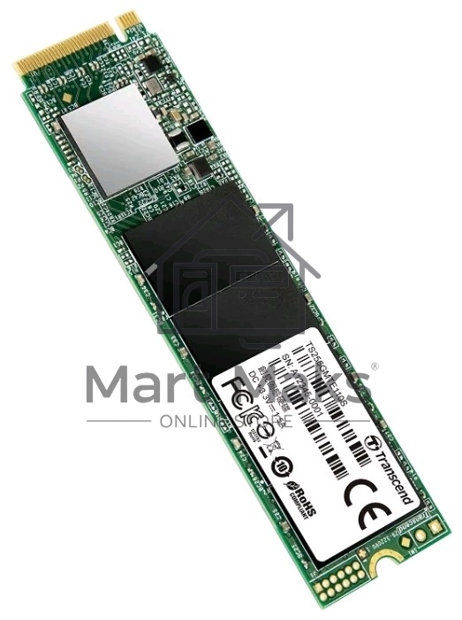 Накопитель SSD 256GB Transcend MTE110S, 3D TLC NAND, M.2 2280,PCIe Gen3x4, DRAM-less