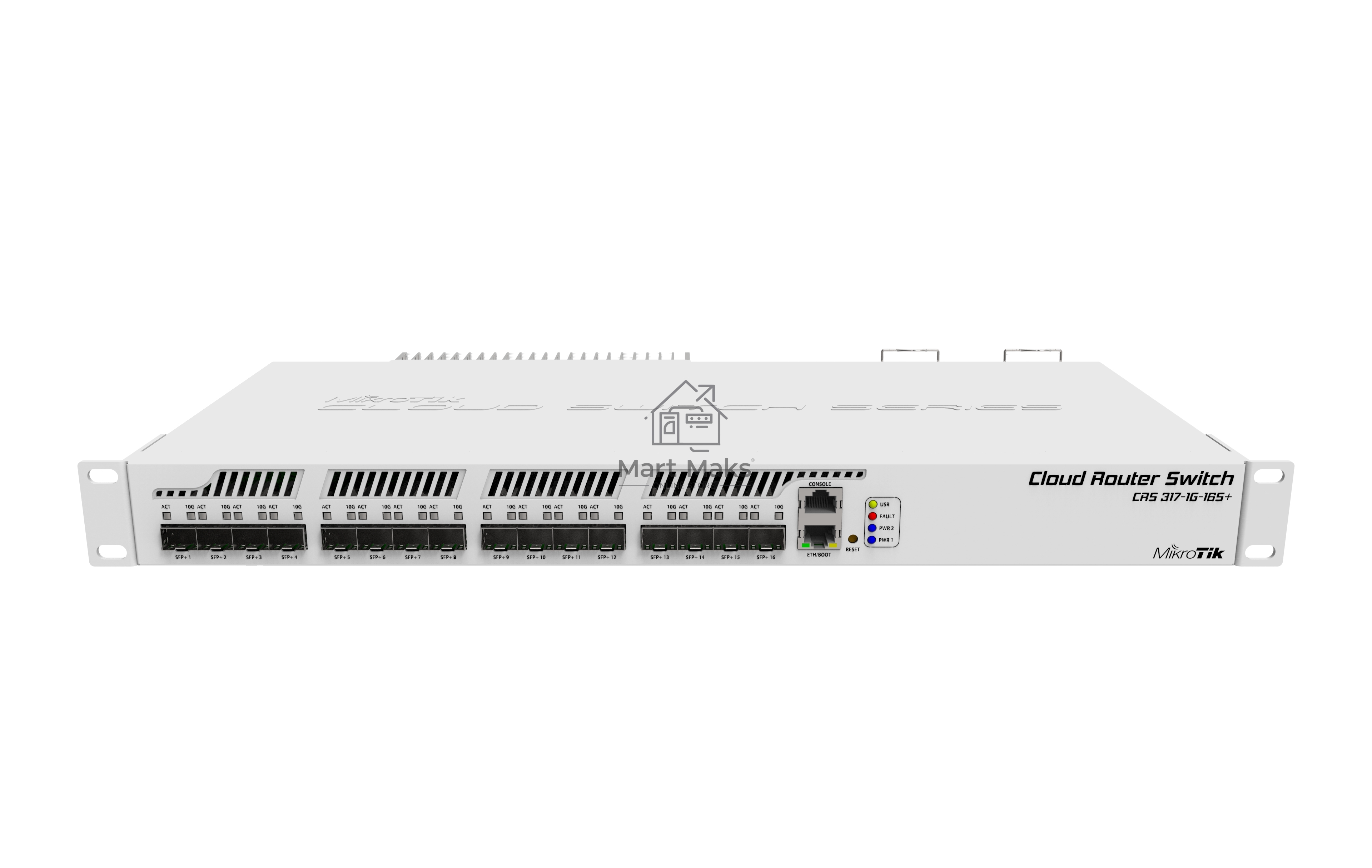 Коммутатор MikroTik CRS317-1G-16S+RM 16х SFP+, 1х 1G RJ45, SwOS или RouterOS