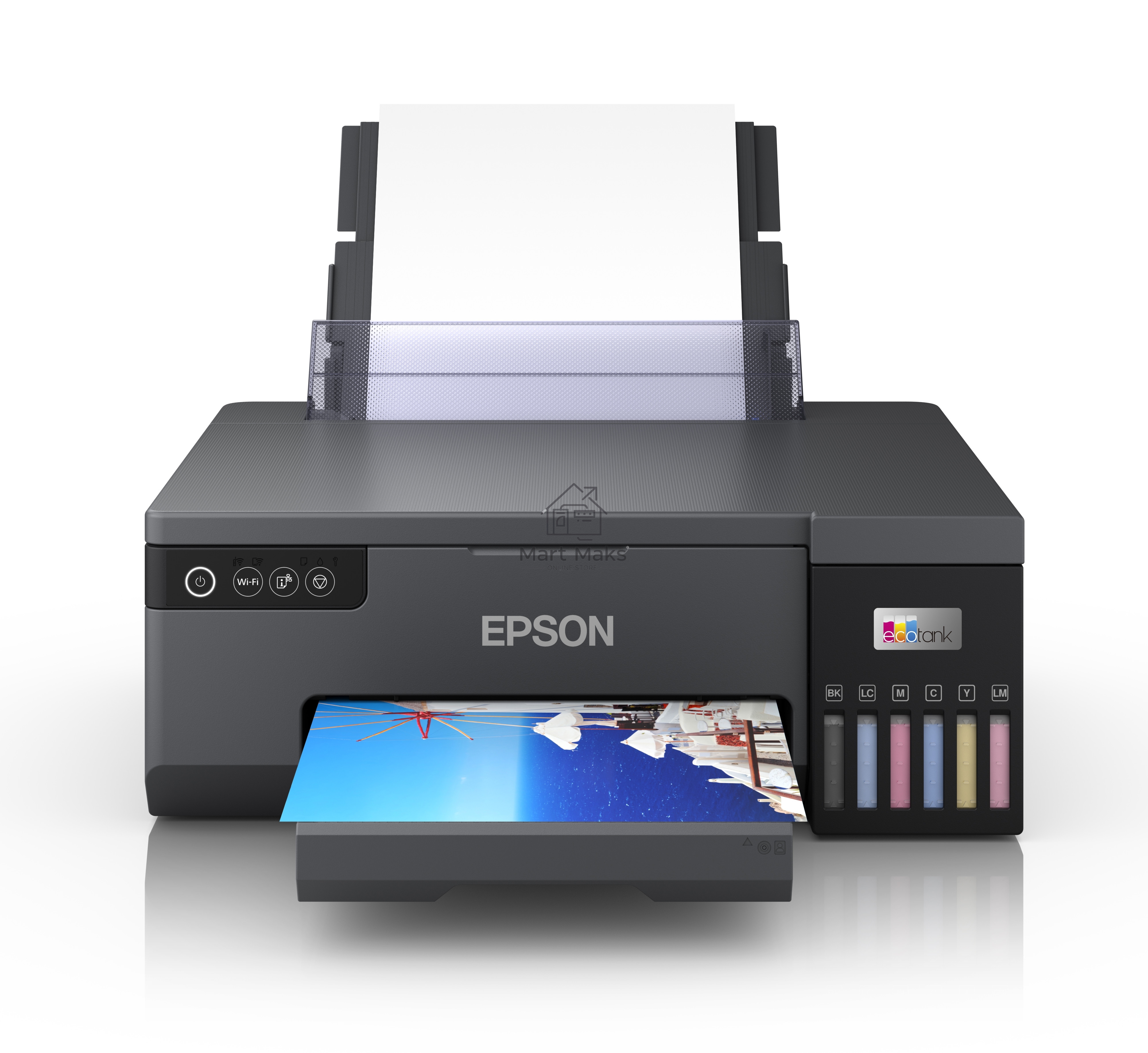 Принтер струйный Epson L8050 (C11CK37405/C11CK37402/C11CK37504/C11CK37507/C11CK37506), A4, цветное, печ. до 8 стр/мин., 1440 x 5760 dpi, USB, Wi-Fi
