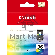 Картридж струйный CLI-36Color (1511B001) для Canon Mini Pixma 260, Цветной, 250 стр.